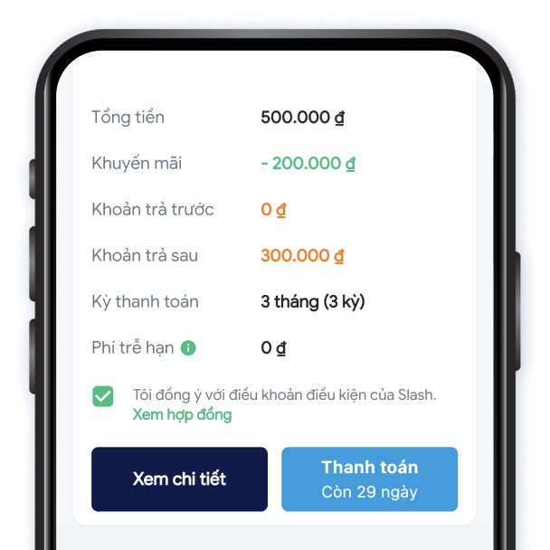 Chọn “Thanh toán” tại giao diện Đơn hàng